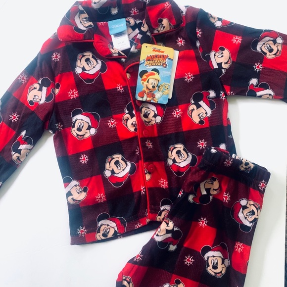 Mickey Mouse Xmas PJ Set - Picture 3 of 7